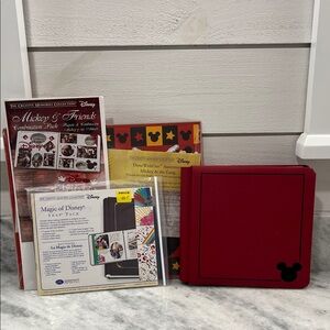 Creative Memories Disney Scrapbook Set - Red and Black 7x7”